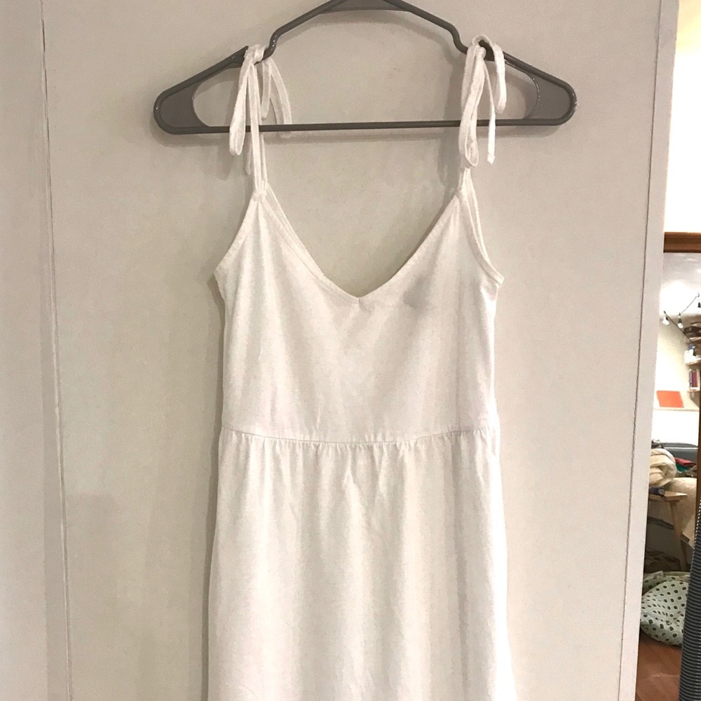 ASOS Design midi smock sundress with tie straps